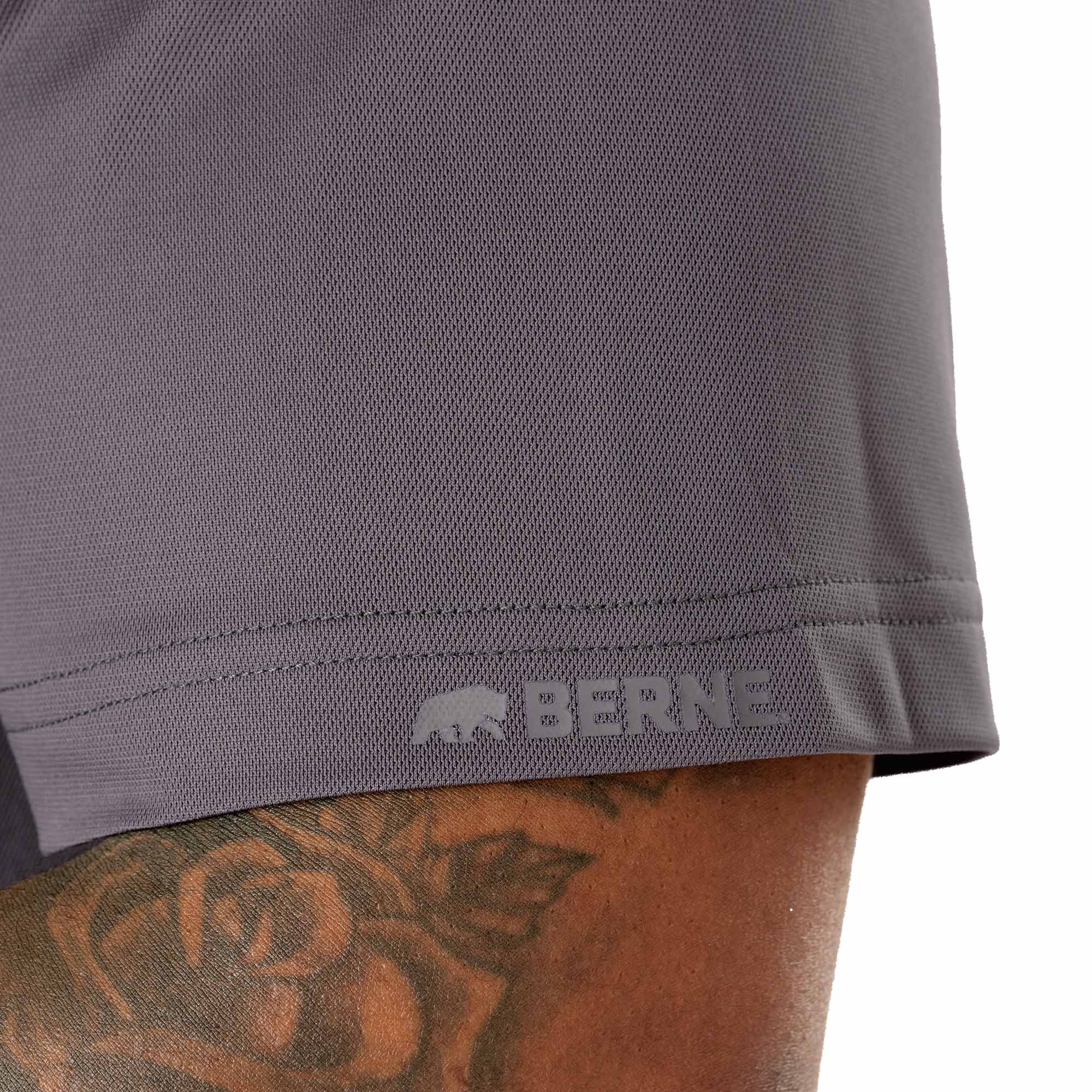Short Sleeve Ribbed Collar Pocket Polo Shirt - Image 6