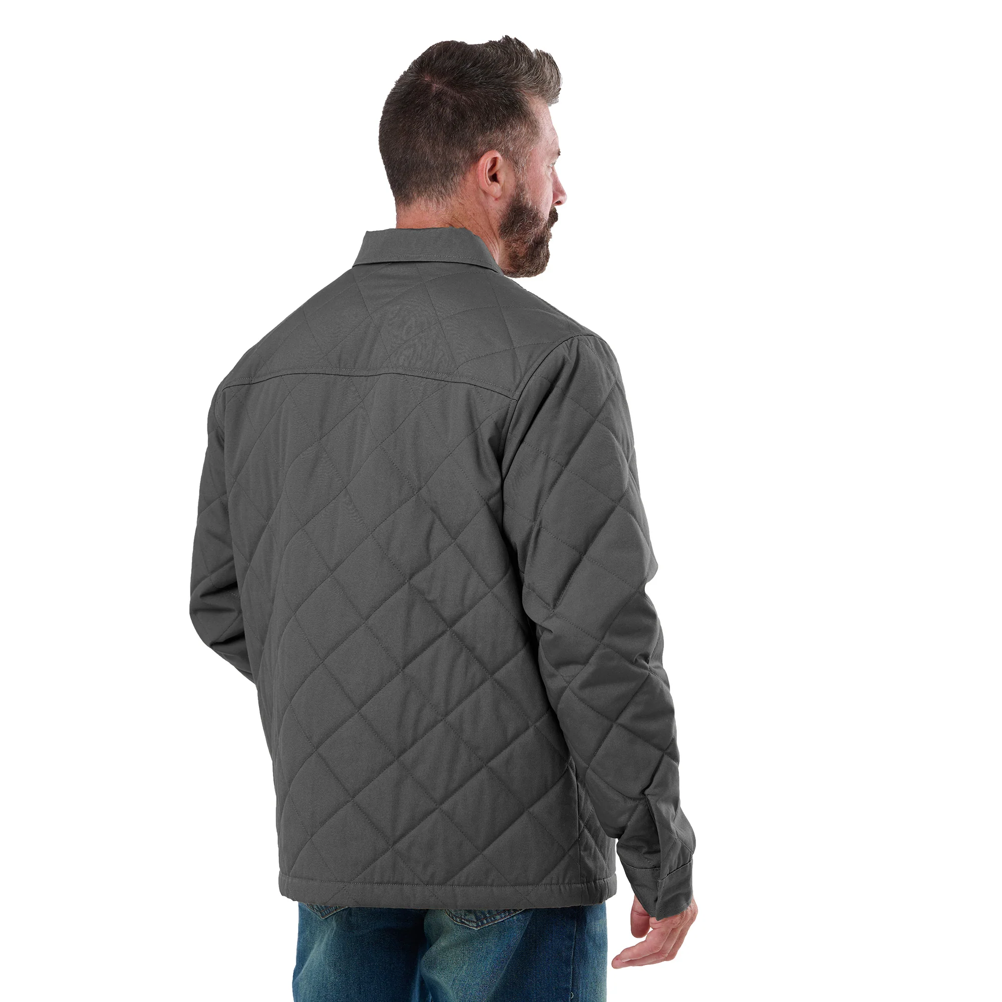 Quilted Water Repellent Shirt Jacket - Image 3