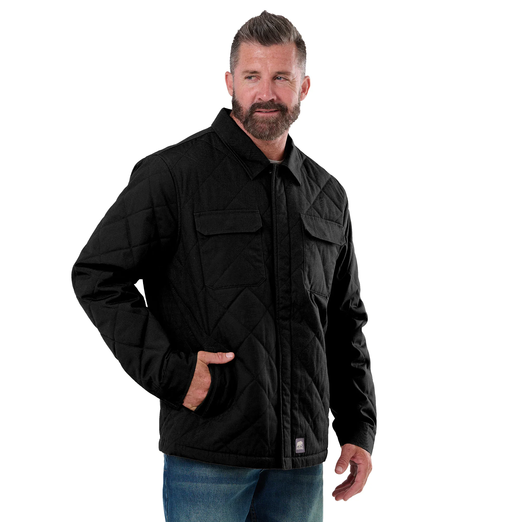 Quilted Water Repellent Shirt Jacket - Image 8
