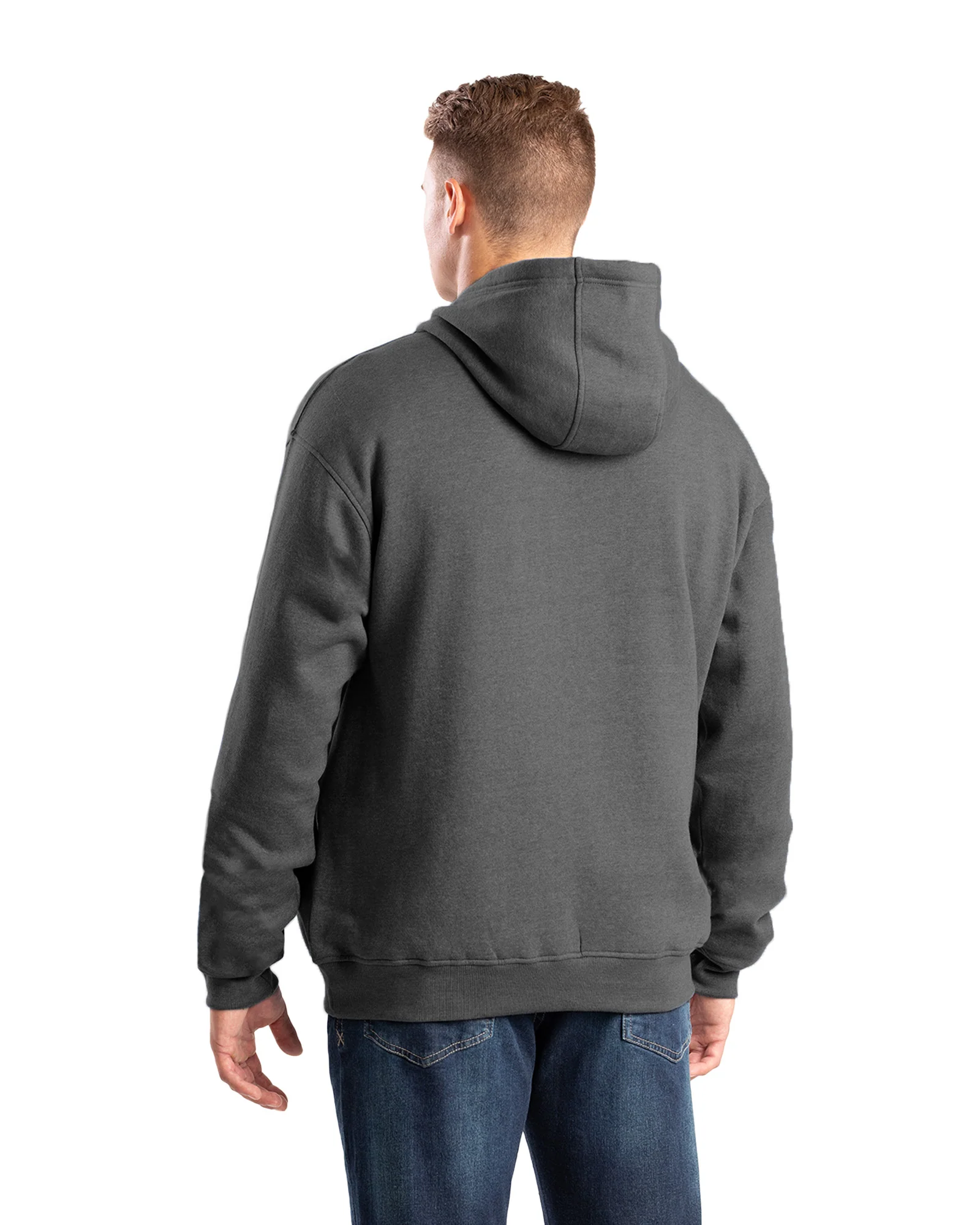 Men's Zippered Pocket Hooded Pullover Sweatshirt - Image 10