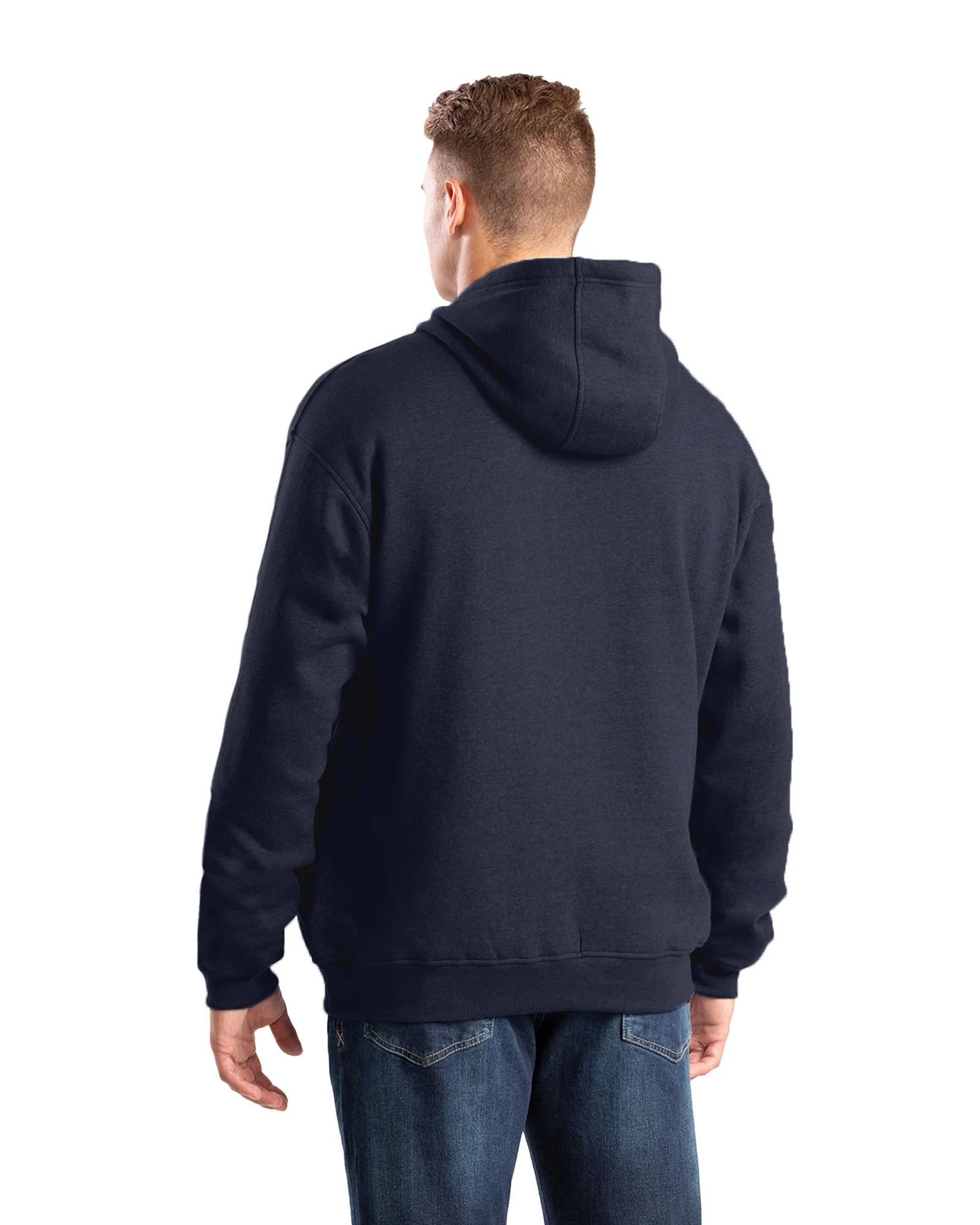 Men's Zippered Pocket Hooded Pullover Sweatshirt - Image 13