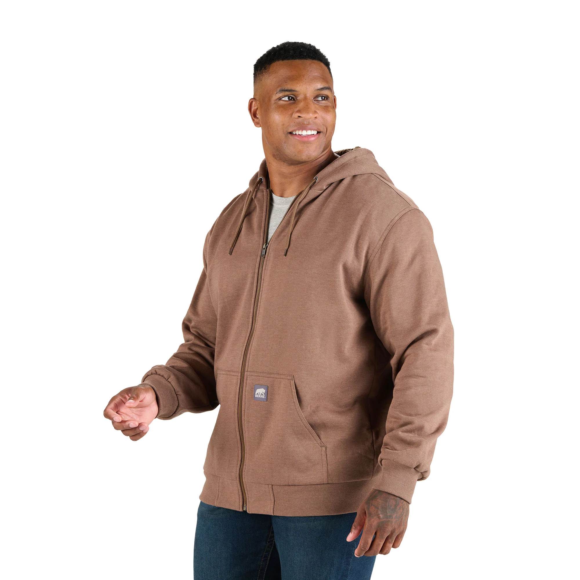 Heritage Grid Fleece-Lined Full-Zip Hooded Sweatshirt - Image 19