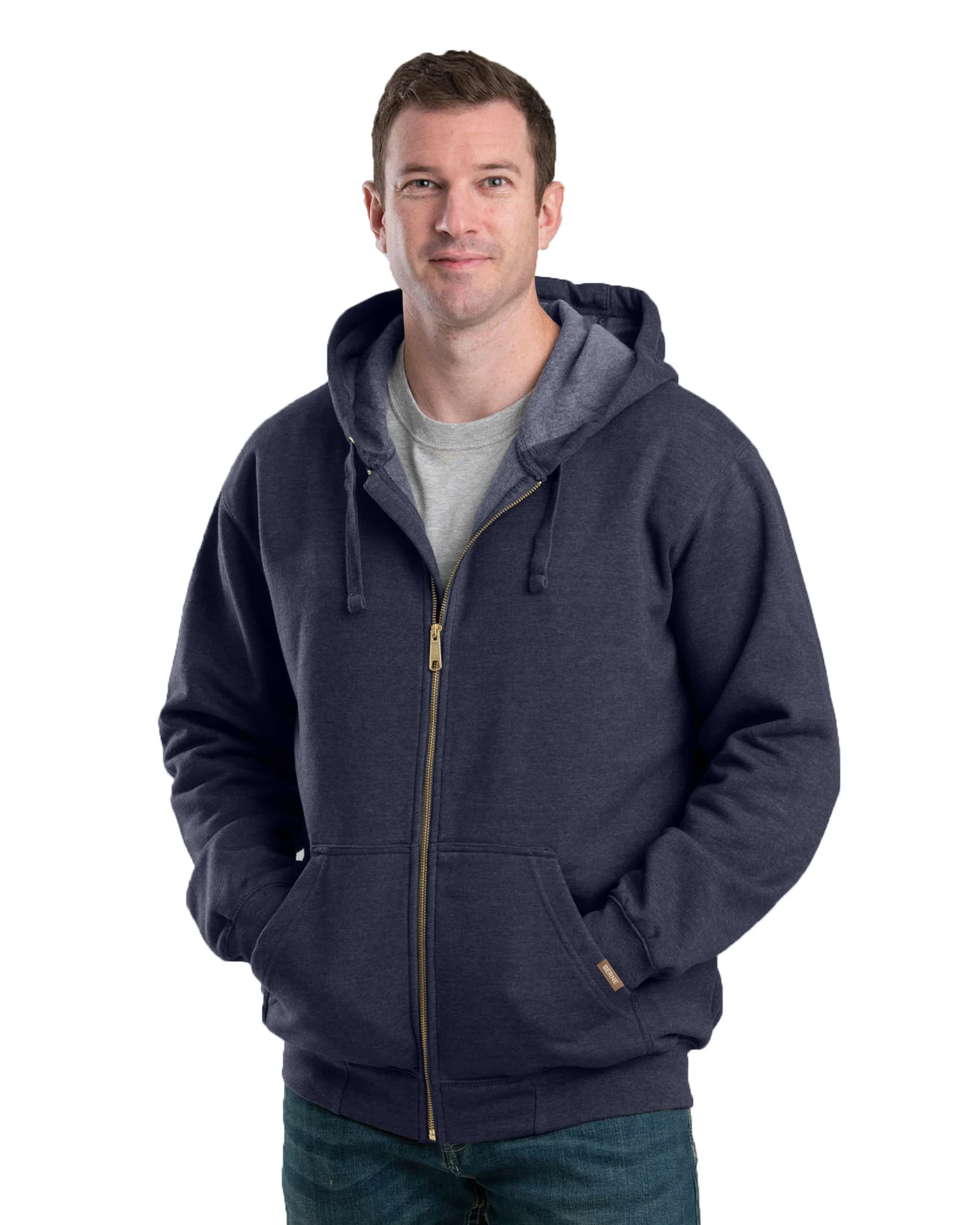 Men's Full-Zip Hooded Sweatshirt - Image 5