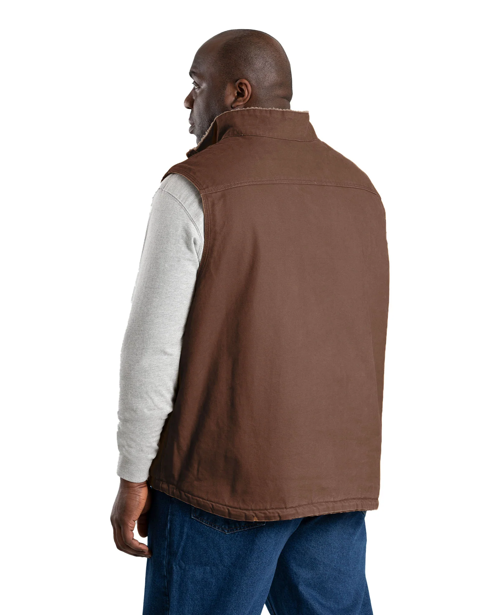 Heartland Sherpa-Lined Washed Duck Vest - Image 12