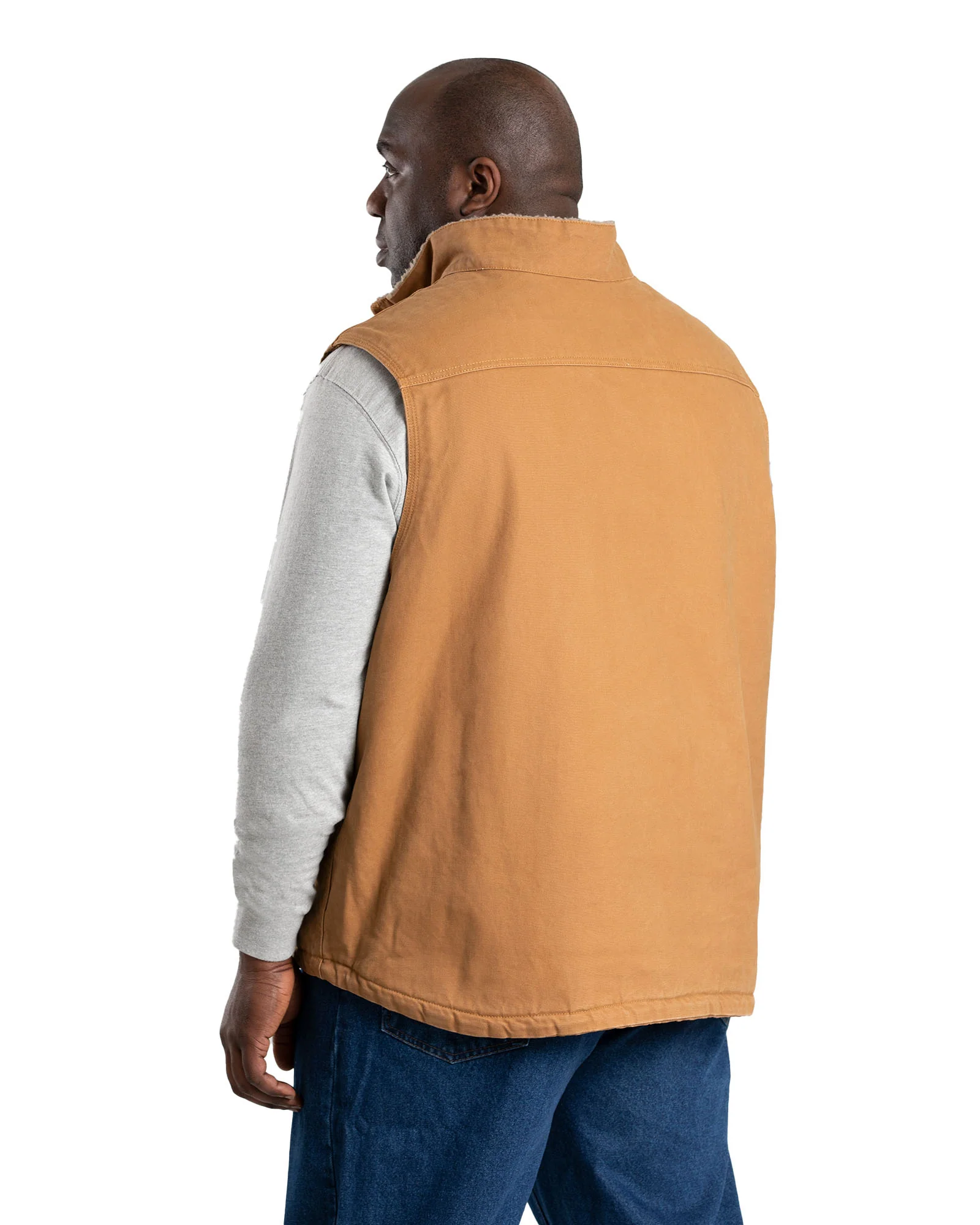 Heartland Sherpa-Lined Washed Duck Vest - Image 7