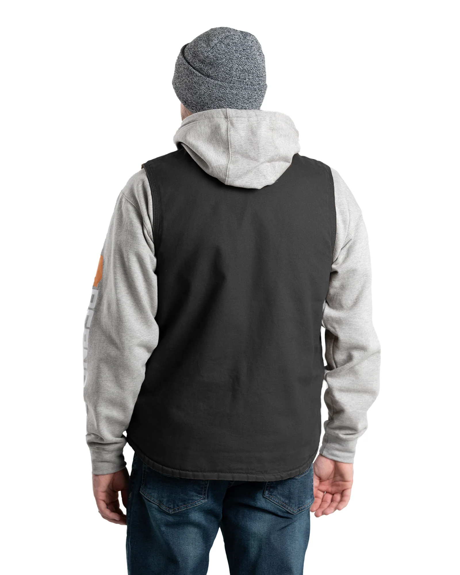 Heartland Sherpa-Lined Washed Duck V-Neck Vest - Image 8
