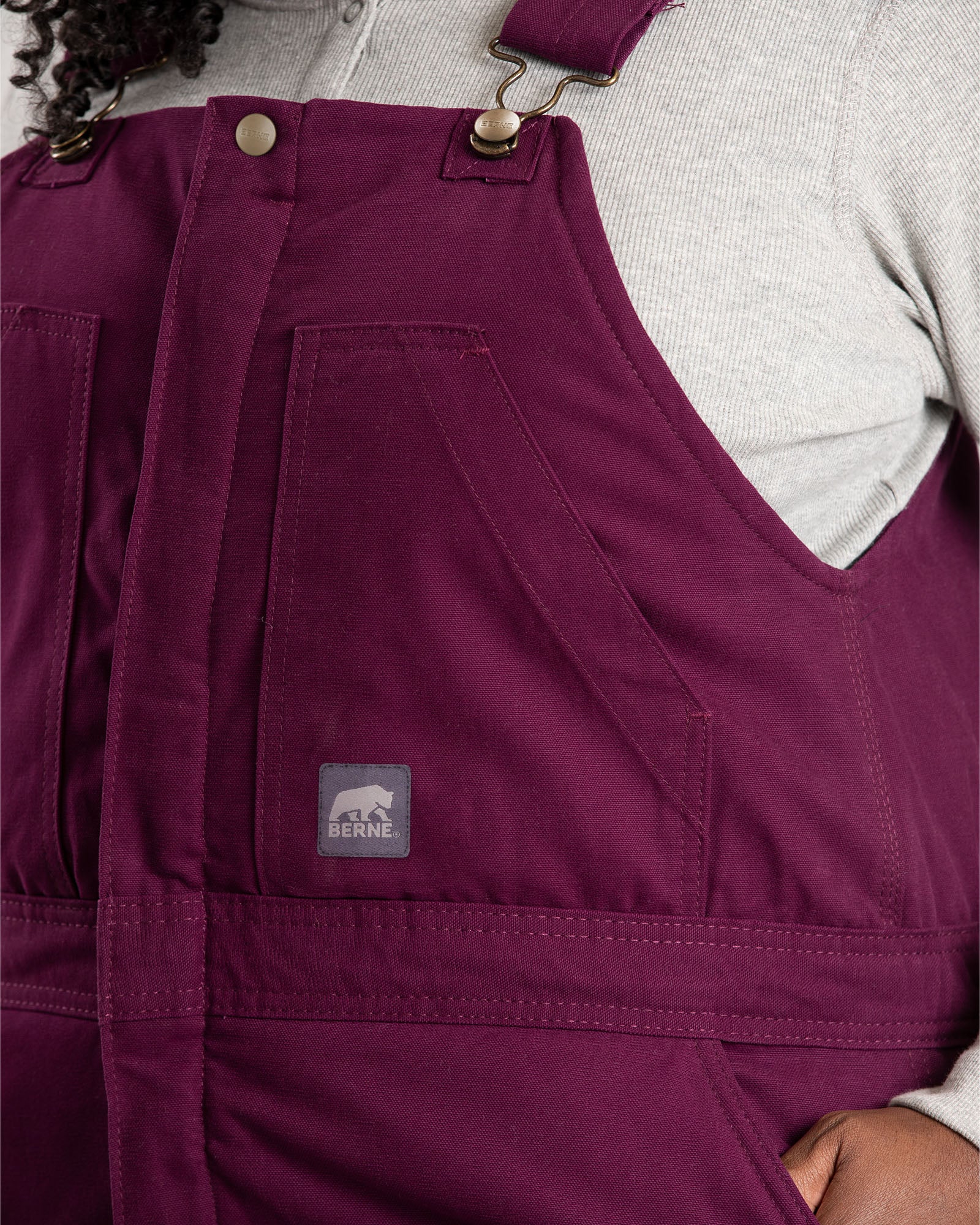 Women's Softstone Duck Insulated Bib Overall - Image 11