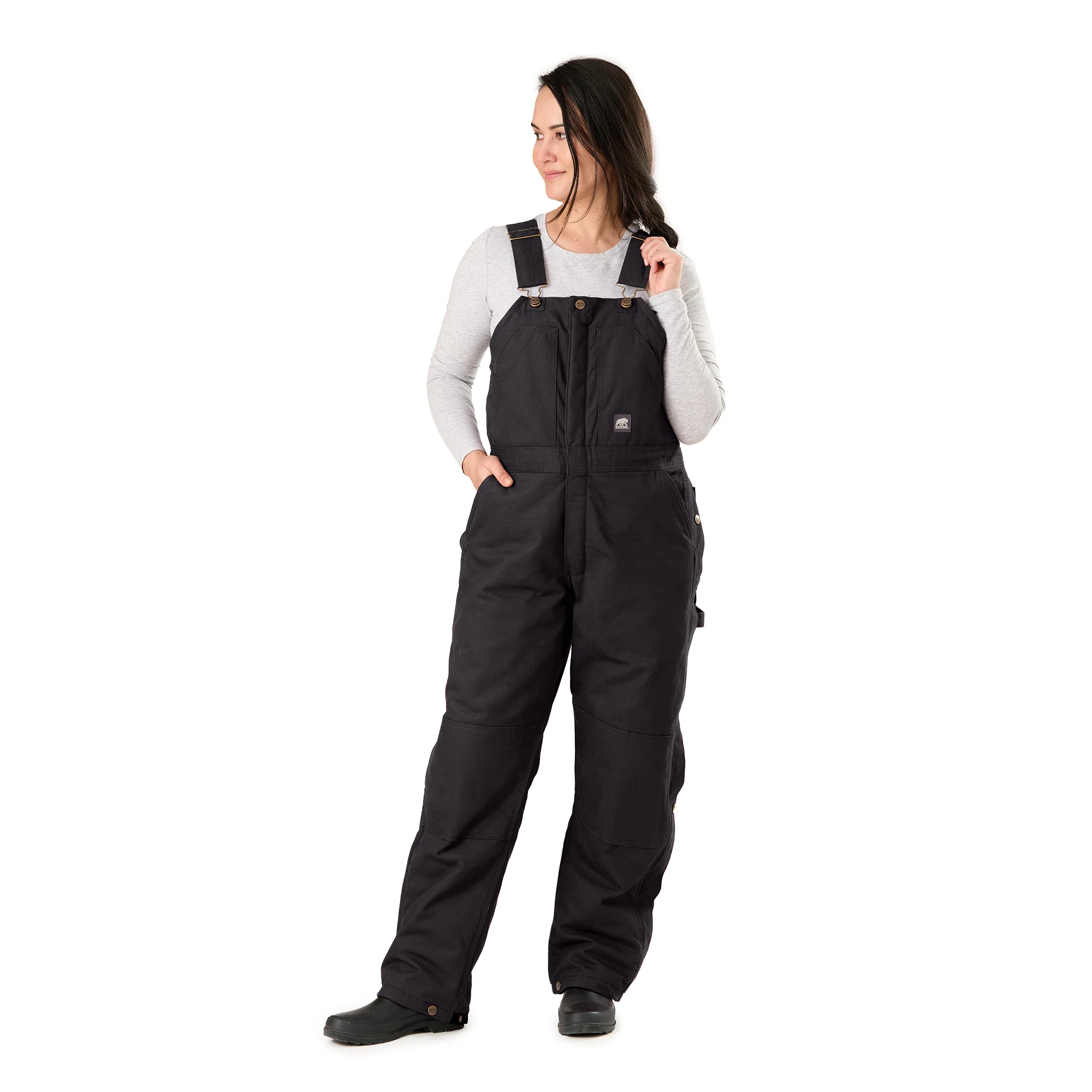 Women's Softstone Duck Insulated Bib Overall - Image 13
