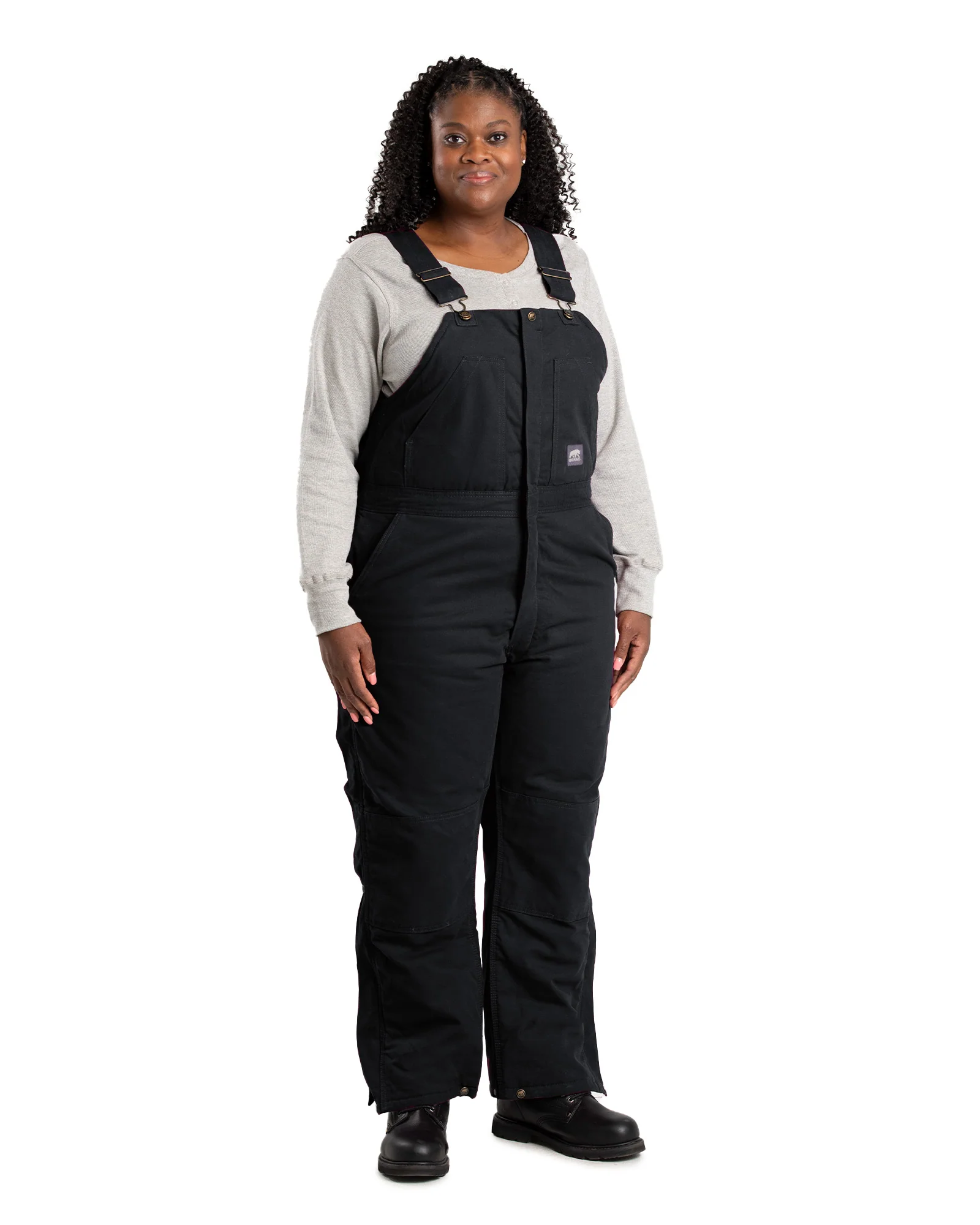 Women's Softstone Duck Insulated Bib Overall - Image 15