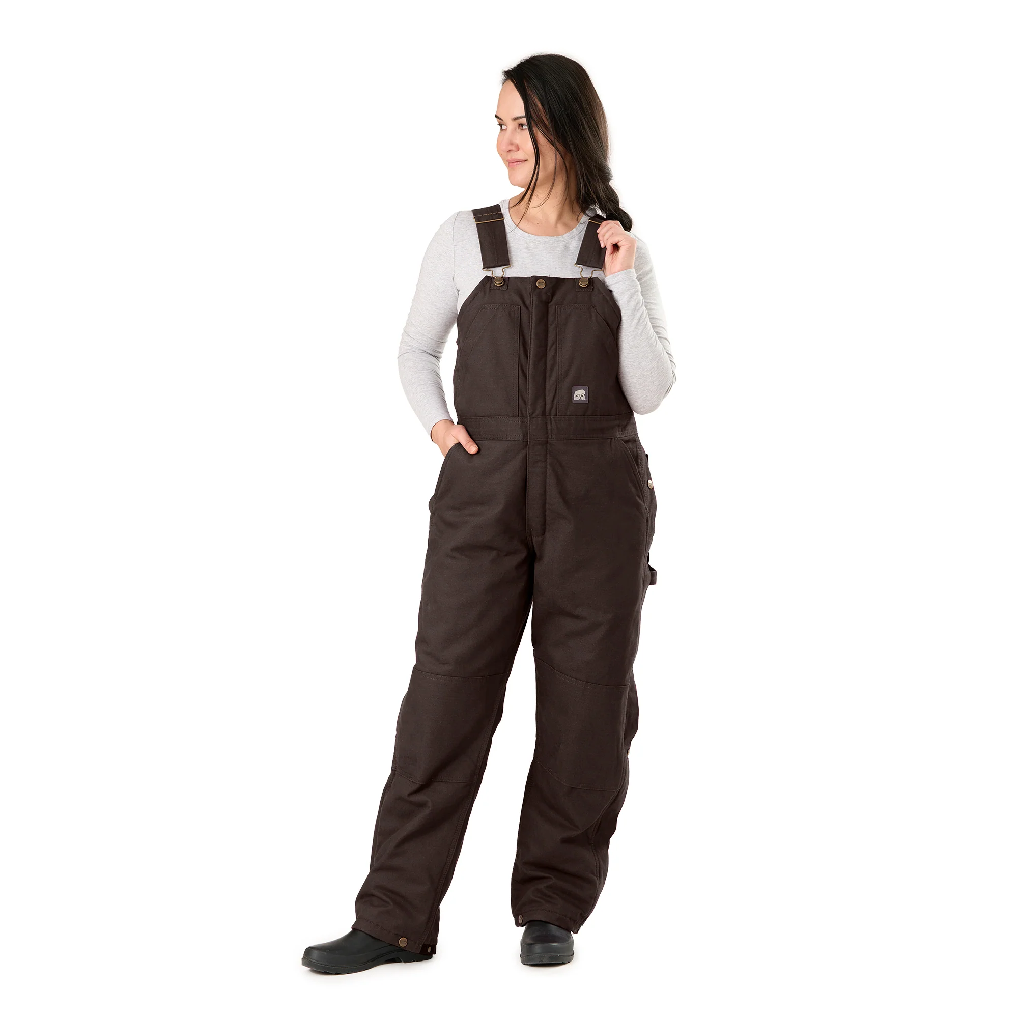Women's Softstone Duck Insulated Bib Overall - Image 22