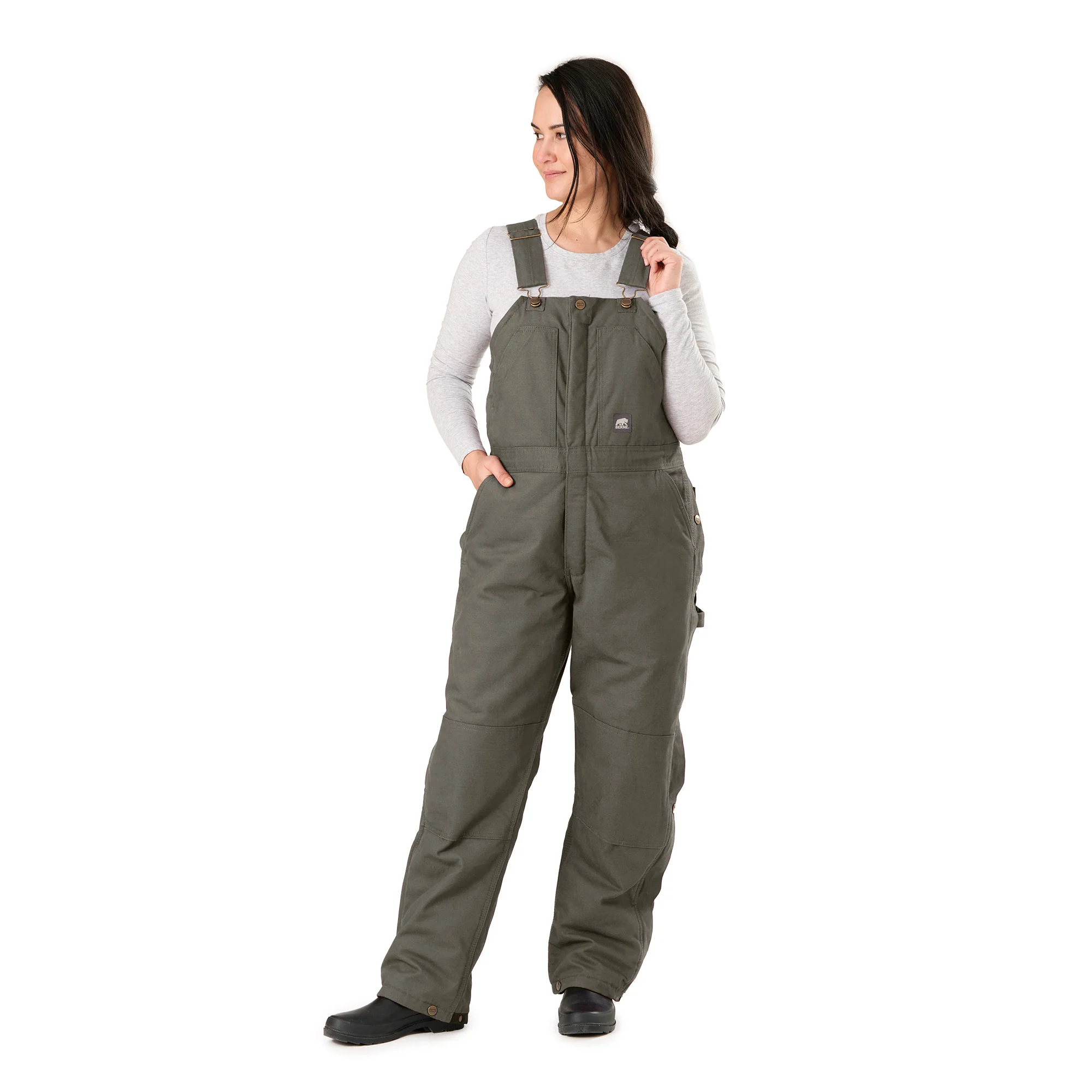 Women's Softstone Duck Insulated Bib Overall - Image 26