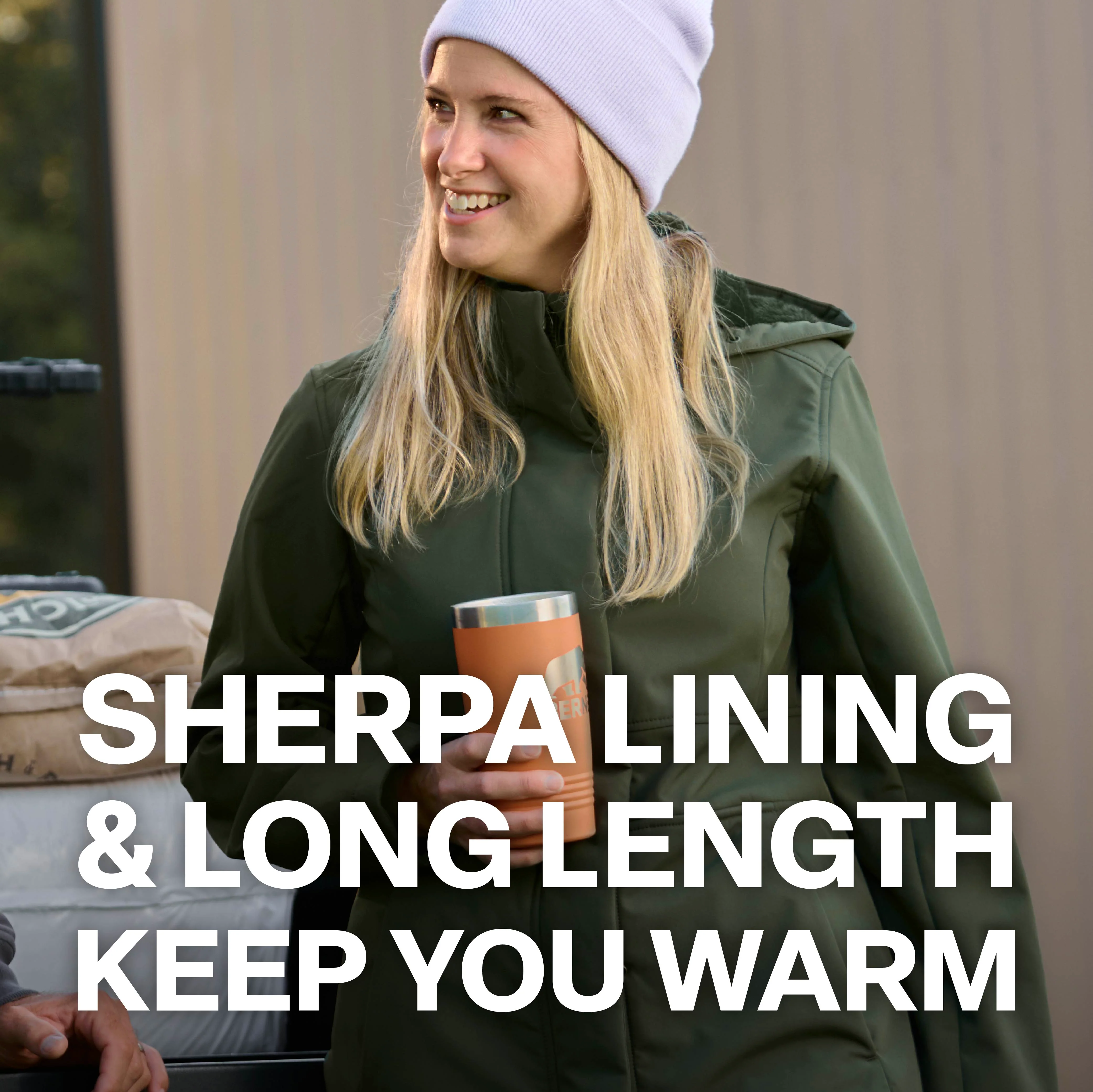 Women's Sherpa-Lined Hooded Parka - Image 3