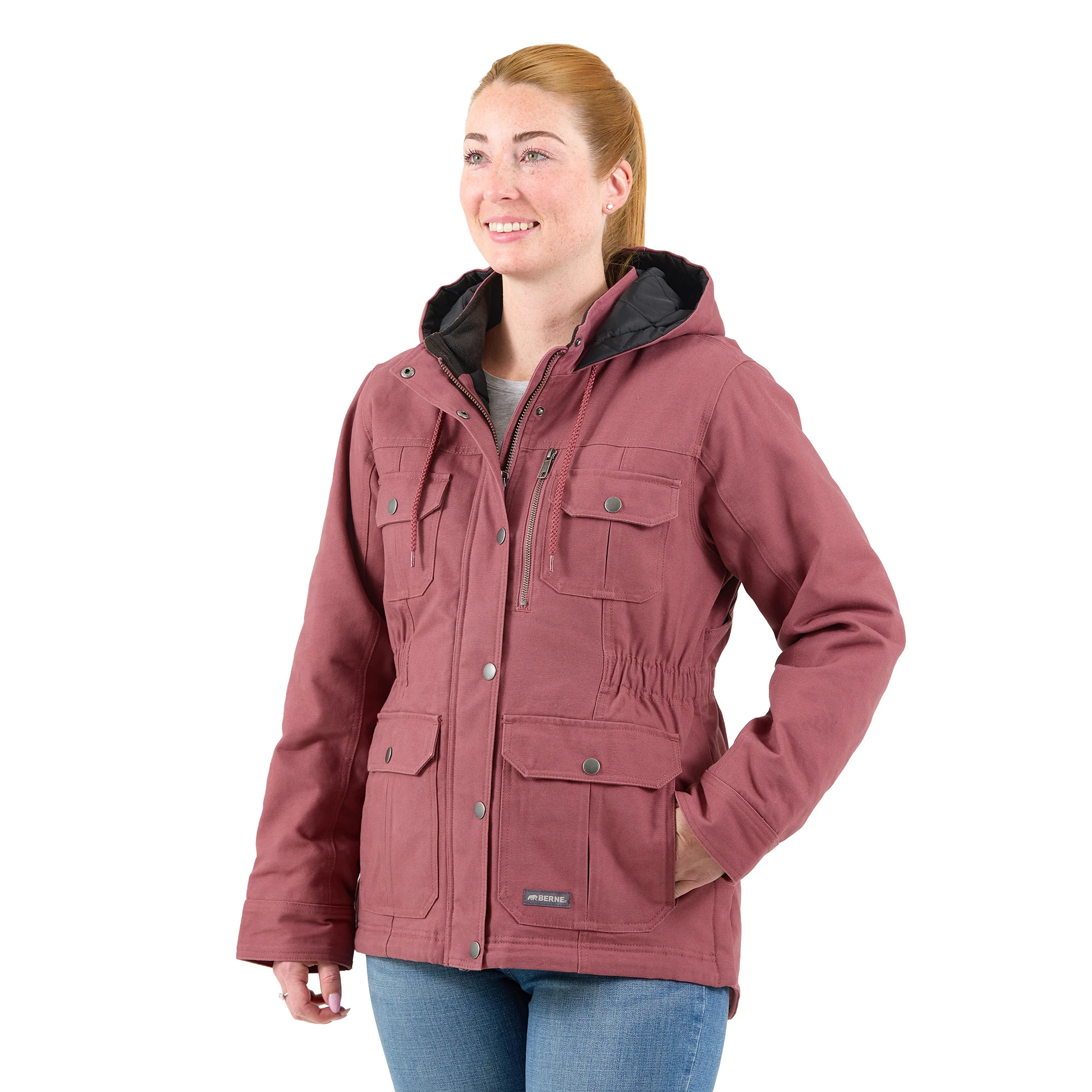 Women's Softstone Duck Hooded Ranch Coat - Image 3