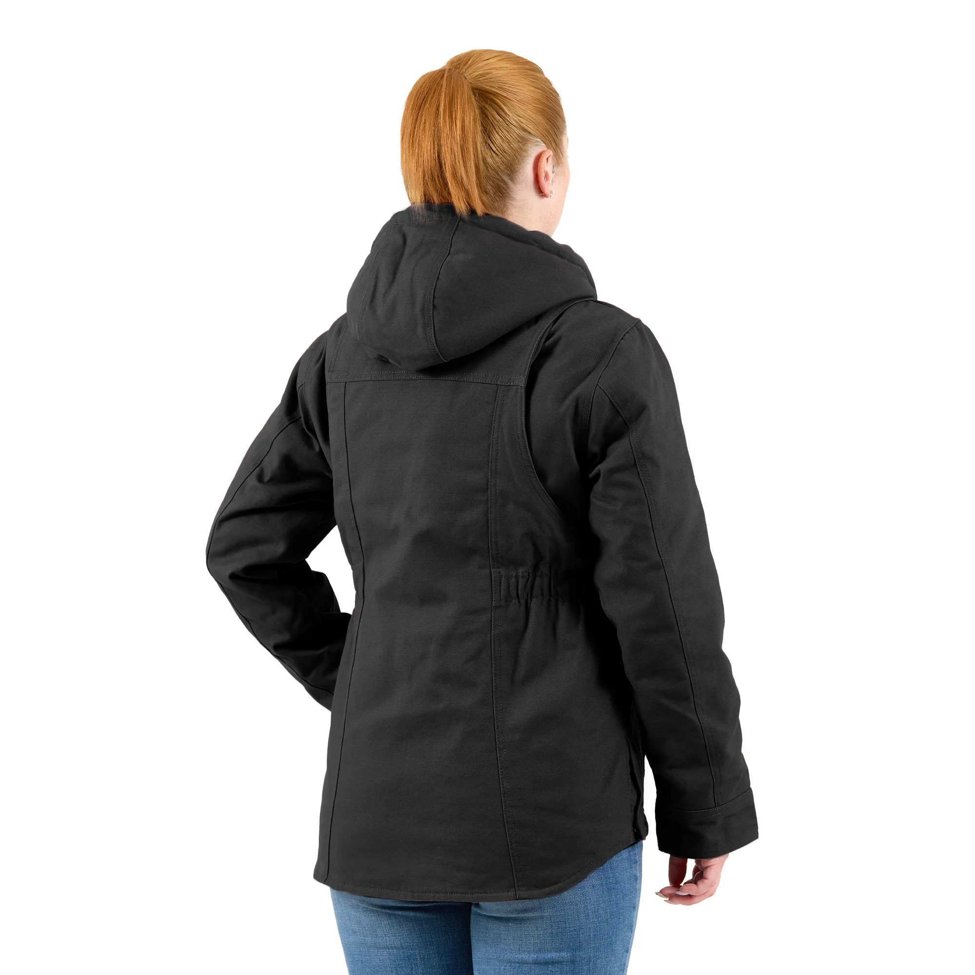Women's Softstone Duck Hooded Ranch Coat - Image 4