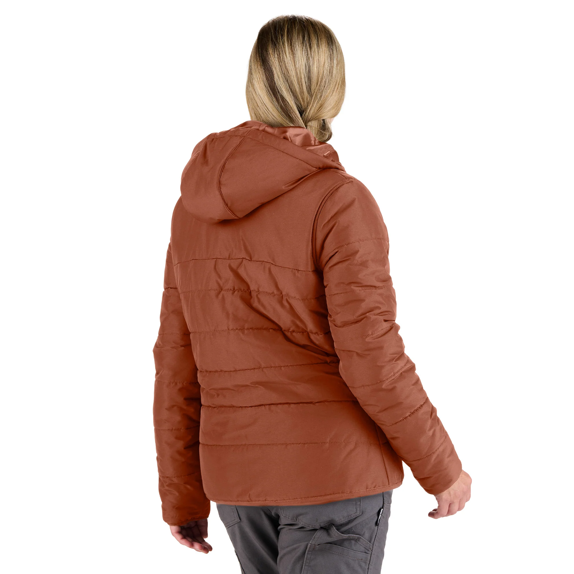 Women's Channel Quilt Ripstop Hooded Jacket - Image 8