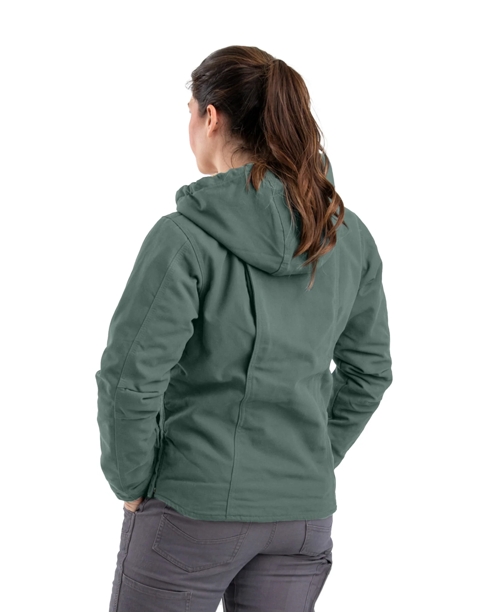 Women's Sherpa-Lined Duck Hooded Jacket - Image 23