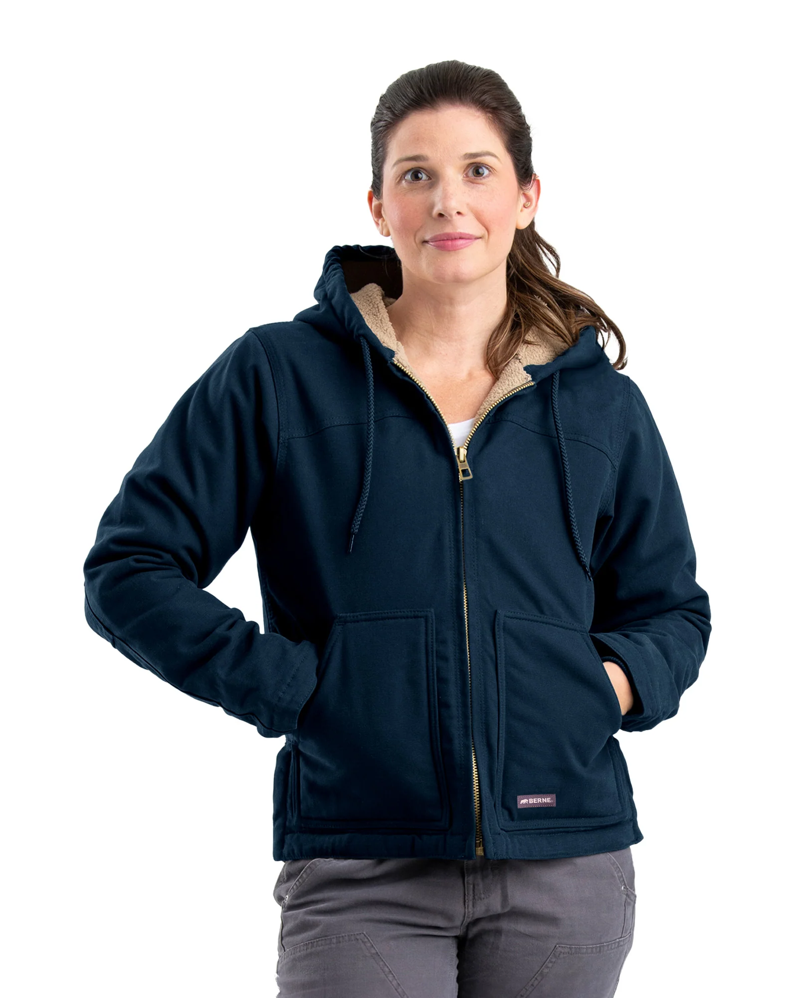 Women's Sherpa-Lined Duck Hooded Jacket - Image 24