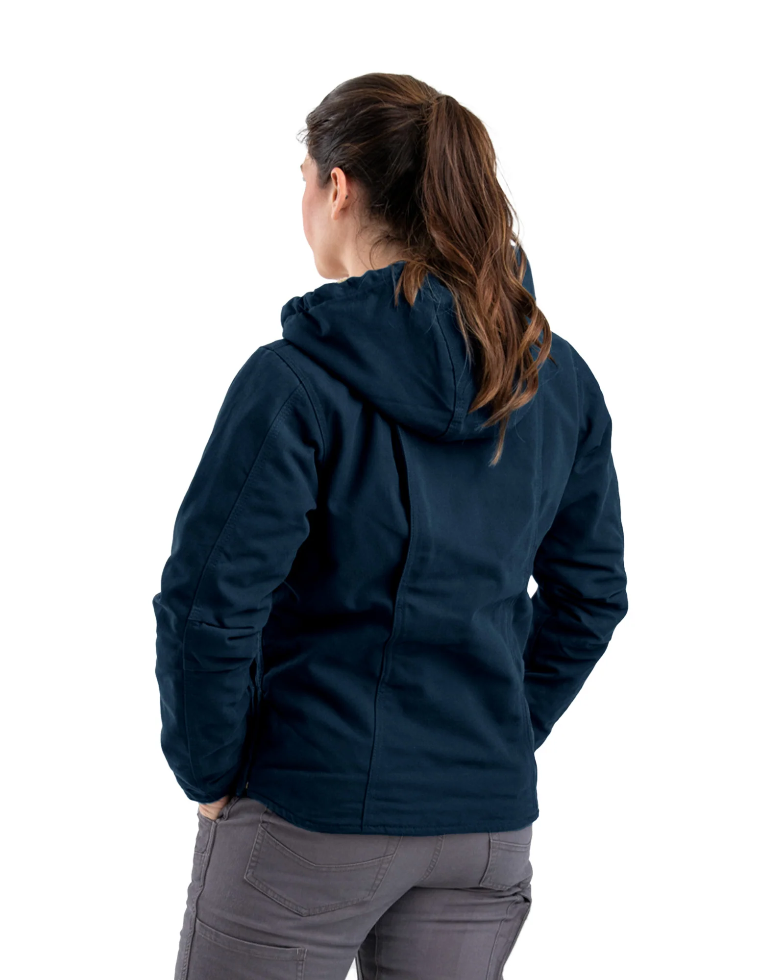 Women's Sherpa-Lined Duck Hooded Jacket - Image 25