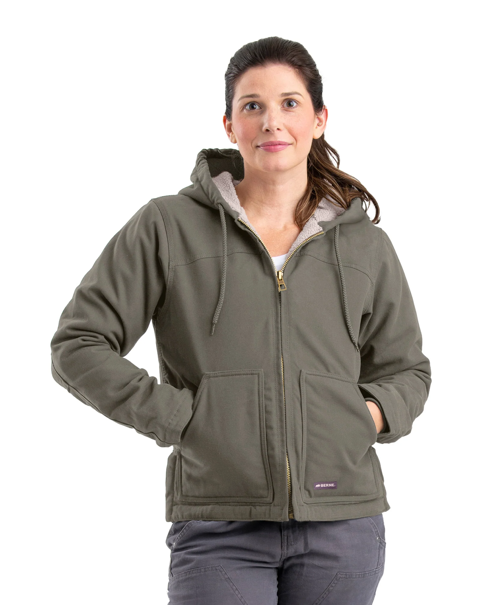 Women's Sherpa-Lined Duck Hooded Jacket - Image 27