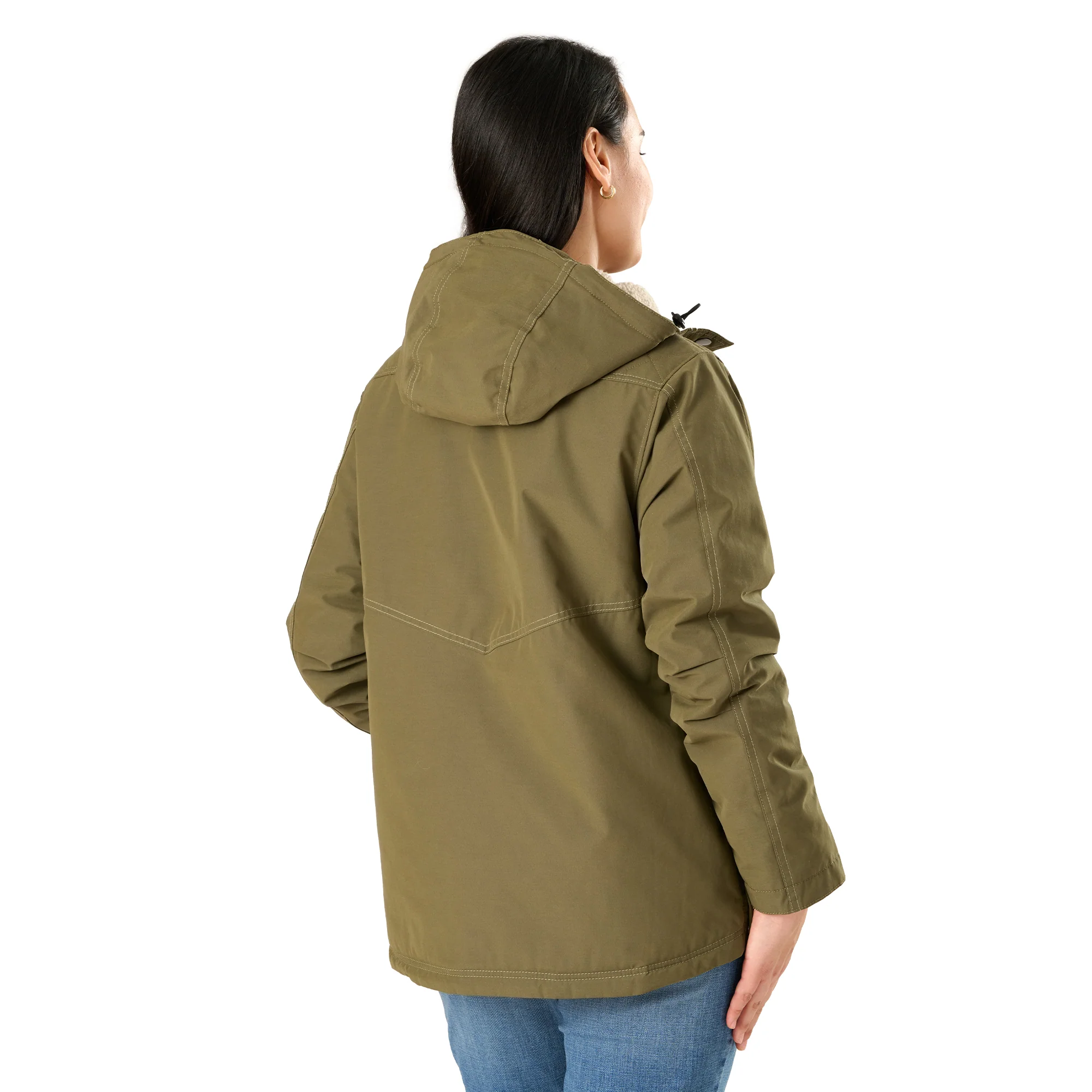 Women's Softstone Micro-Duck Hooded Coat - Image 4