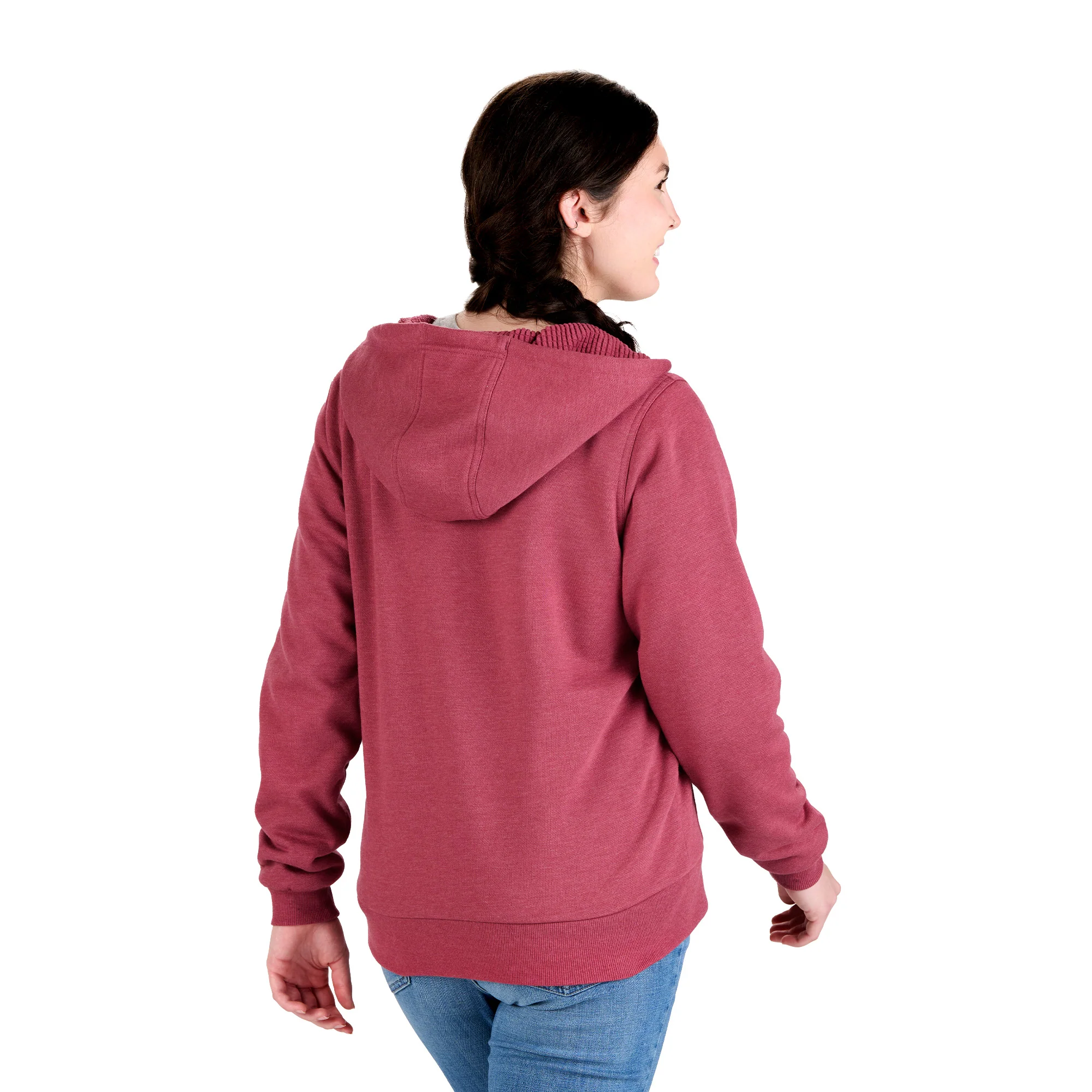 Women's Heritage Grid Fleece-Lined Full-Zip Hooded Sweatshirt - Image 2